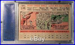 1956 Topps Mickey Mantle #135 PSA 5 EX Gray Back