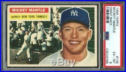 1956 Topps Mickey Mantle GB #135 PSA 6 EX-MT Centered High End Yankees