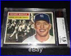 1956 Topps Mickey Mantle New York Yankees #135 Baseball Card