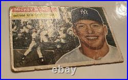 1956 Topps Mickey Mantle New York Yankees #135 Baseball Card Ungraded