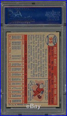 1957 Topps Mickey Mantle #95 PSA 8 NM-MT! GREAT PRICE! NICE CARD