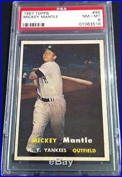 1957 Topps Mickey Mantle #95 PSA 8 NM-MT! GREAT PRICE! NICE CARD