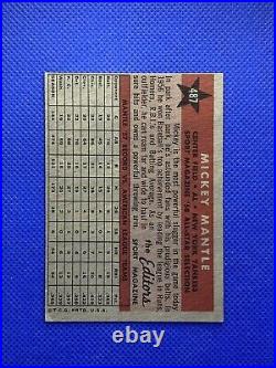1958 Topps Mickey Mantle All Star VG-EX New York Yankees