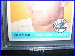 1958 Topps Mickey Mantle Autograph New York Yankees #150 & Joe Dimaggio Auto $1