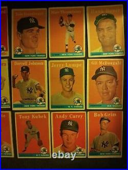 1958 Topps New York Yankees Team Set