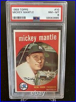 1959 Topps Mickey Mantle #10 PSA 8 NM-MT