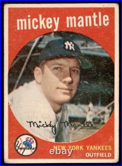 1959 Topps Mickey Mantle New York Yankees #10