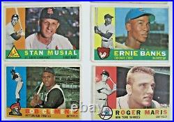 1960 TOPPS BASEBALL COMPLETE SET 572 MANTLE CLEMENTE McCOVEY RC VGEX-
