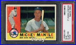1960 Topps #350 MICKEY MANTLE PSA 6 (PD) HOF New York Yankees Baseball Card