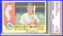 1960 Topps #350 Mickey Mantle New York Yankees HOF PSA 4 LOOKS NICER CENTERED