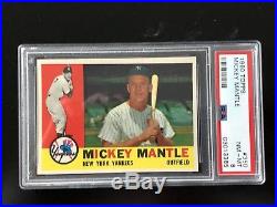 1960 Topps Mickey Mantle #350 Psa 8 Absolutely Stunning Card Perfect Centering