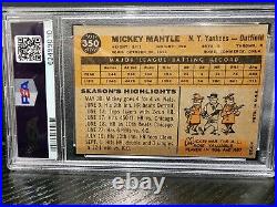 1960 Topps Mickey Mantle Baseball Card #350 PSA 5 EX MT New York Yankees HOF