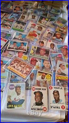 1960s baseball card lot, 5,000+/- cards, 20+ Mantle cards, HOF stars, graded sta