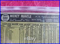 1961 Topps 300 Mickey Mantle Psa 5 Ex Nice Card
