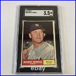 1961 Topps #300 Mickey Mantle SGC 3.5 VG+ New York Yankees HOF GOAT