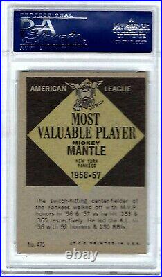 1961 Topps Mickey Mantle MVP PSA 8 NM-MT