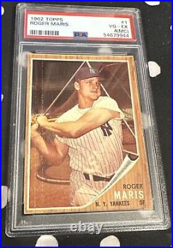 1962 Roger Maris Topps #1 PSA 4 New York Yankees HOF