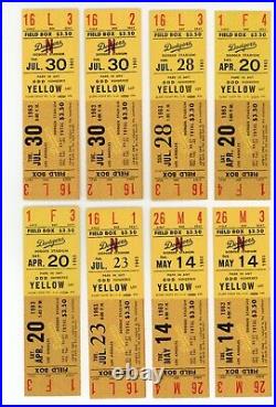 1963 New York Yankees Tickets Unused, MINT+ RARE Mantle WJ