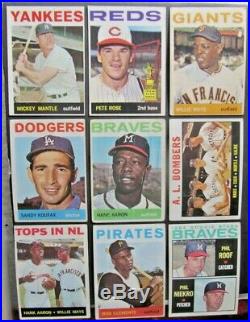 1964 Topps Baseball Complete Set Nrmt Mantle Rose Overall Solid Ex- Nice