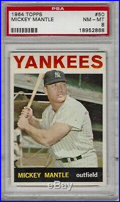 1964 Topps Mickey Mantle #50 Psa 8 Super High End Card Worthy Of A Higher Grade