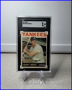 1964 Topps Mickey Mantle #50 SGC 1 PR New York Yankees HOF