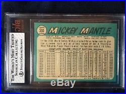 1965 Topps #350 Mickey Mantle BVG 6 EX-MT PSA Crossover NY Yankees HOF