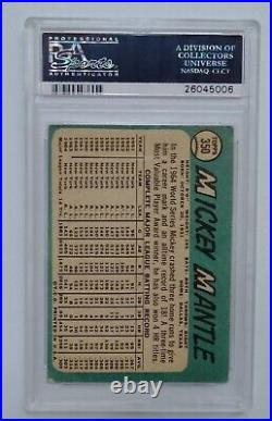 1965 Topps #350 Mickey Mantle New York Yankees HOF PSA 4 VG-EX