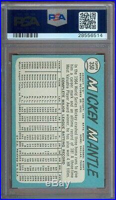 1965 Topps #350 Mickey Mantle Yankees Psa 8.5++