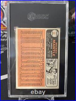 1966 Topps #50 Mickey Mantle New York Yankees HOF SGC 1 Centered