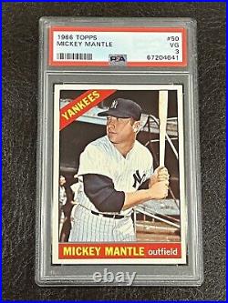 1966 Topps Mickey Mantle #50 PSA 3 VG HOF New York Yankees Legend