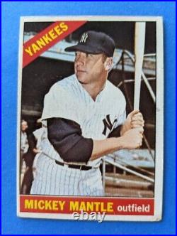 1966 Topps Mickey Mantle HOF #50 New York Yankees