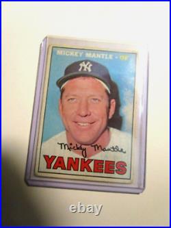 1967 Topps #150 Mickey Mantle New York Yankees HOF