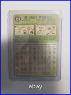 1967 Topps #150 Mickey Mantle New York Yankees HOF