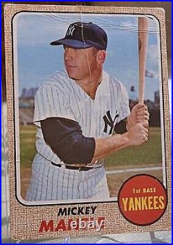 1968 Topps #280 Mickey Mantle New York Yankees HOF