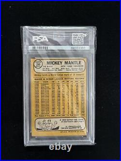 1968 Topps #280 Mickey Mantle New York Yankees PSA VG 3