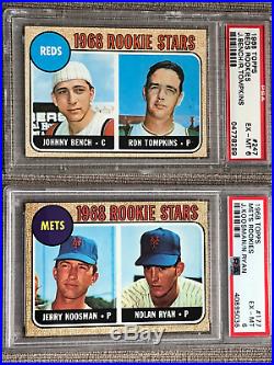 1968 Topps Baseball Complete Set PSA RYAN MANTLE AARON MAYS 598 cards ExNrMt
