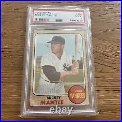 1968 Topps Mickey Mantle #280 PSA 2 New York Yankees