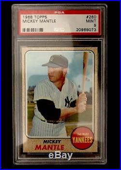1968 Topps Mickey Mantle # 280 PSA 9 Mint! Great Centered! Sharp Corners! Best 9