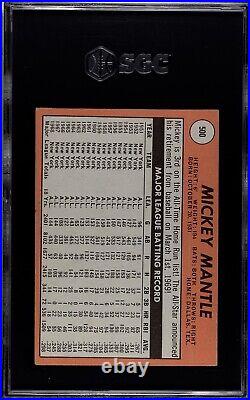 1969 Topps #500 Mickey Mantle SGC 4 VG-EX HOF New York Yankees Baseball Card