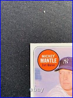 1969 Topps #500 Mickey Mantle White Letter New York Yankees