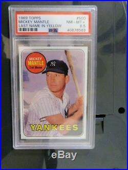 1969 Topps Mickey Mantle #500 PSA 8.5+ NRMT-MNT+ TOP 100 OF THIS YEAR BY PSA