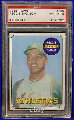 1969 Topps Reggie Jackson (Mr. October) Rookie #260 PSA 8 HoF