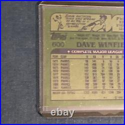 1982 Topps Dave Winfield New York Yankees #600 Error Rookie RC Baseball Card