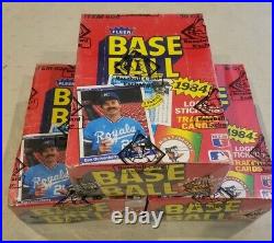 1984 FLEER Baseball Wax Box 36 Sealed Packs Fresh from Case BBCE Authentic