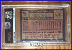 1984 Topps Don Mattingly #8 New York Yankees Baseball Rookie RC PSA 10 Gem Mint
