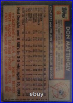 1984 Topps Don Mattingly New York Yankees #8 Baseball Card