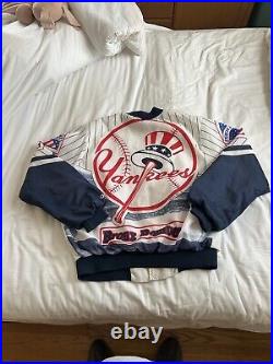 1989 New York Yankees Fanimation Jacket Size Large Chalk Line