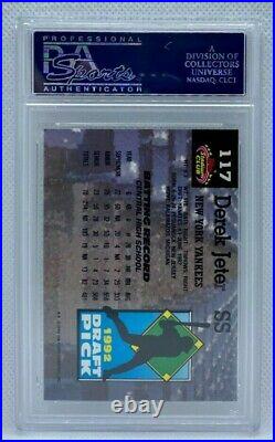 1993 Derek Jeter Stadium Club Murphy PSA 10 Gem Mint Rookie Card HOF Yankees