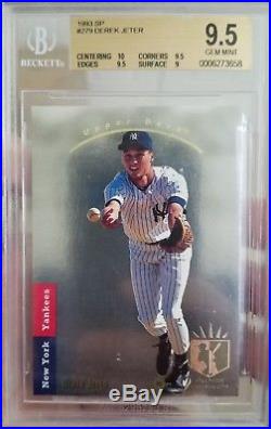 1993 SP #279 DEREK JETER RC BGS 9.5. With DIFFICULT 9.5 Corners