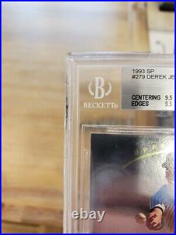 1993 SP FOIL DEREK JETER #279 ROOKIE CARD BECKETT BGS 9 w (2) GEM MINT 9.5